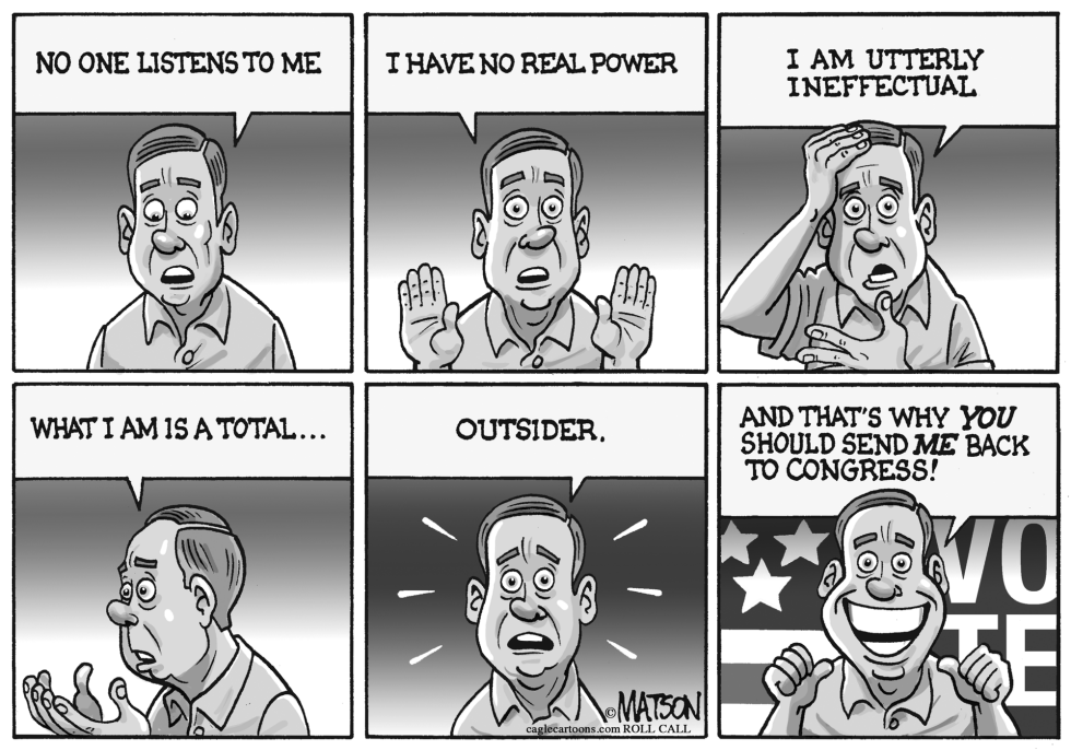  INSIDE-OUTSIDER RUNS FOR REELECTION by RJ Matson