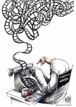 SCREENPLAY WRITER by Angel Boligan