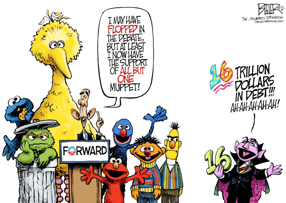  OBAMA AND SESAME STREET by Nate Beeler