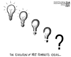 MITT ROMNEY'S IDEAS by Adam Zyglis