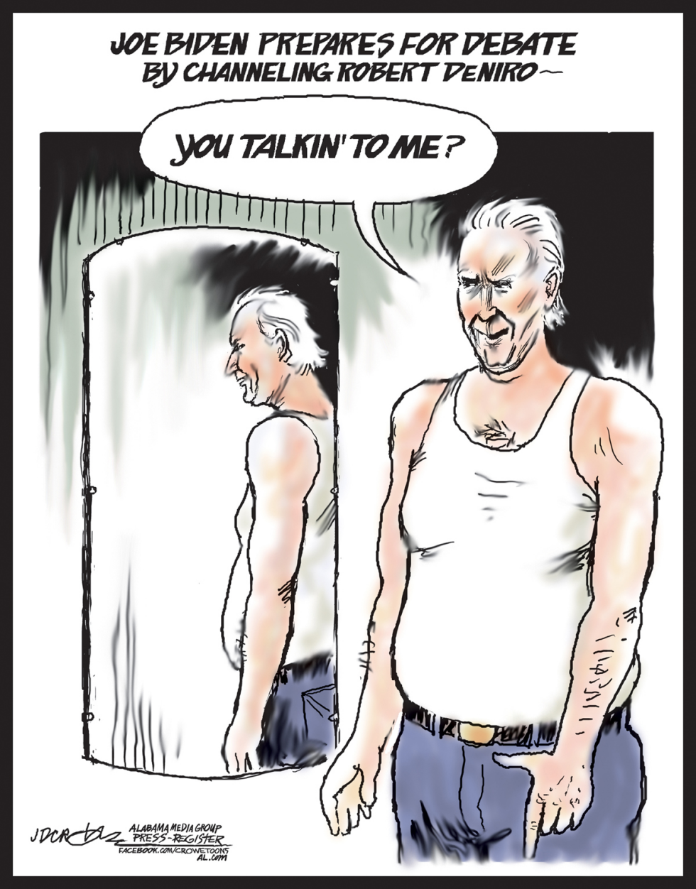 Biden goes DeNiro for debate