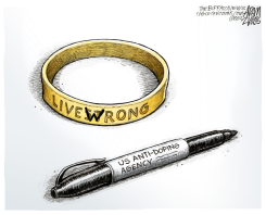 LANCE ARMSTRONG  by Adam Zyglis