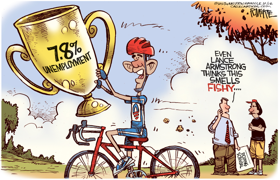  UNEMPLOYMENT DOPING by Rick McKee