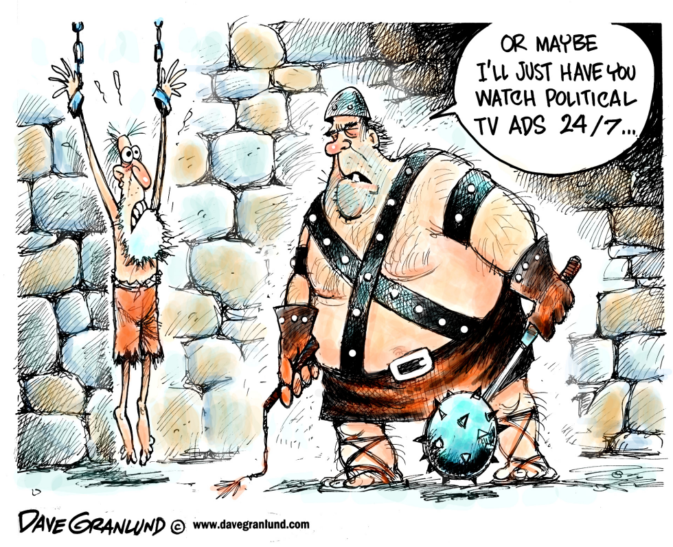 Political TV ads torture