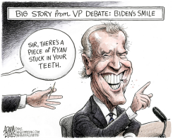 BIDEN'S SMILE  by Adam Zyglis