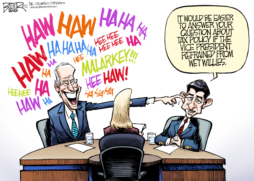  BIDEN VS RYAN by Nate Beeler