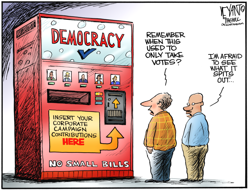  VENDING DEMOCRACY by Christopher Weyant