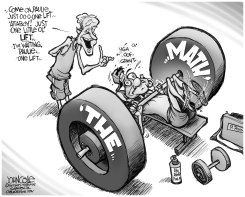 RYAN THE WEIGHTLIFTER BW by John Cole