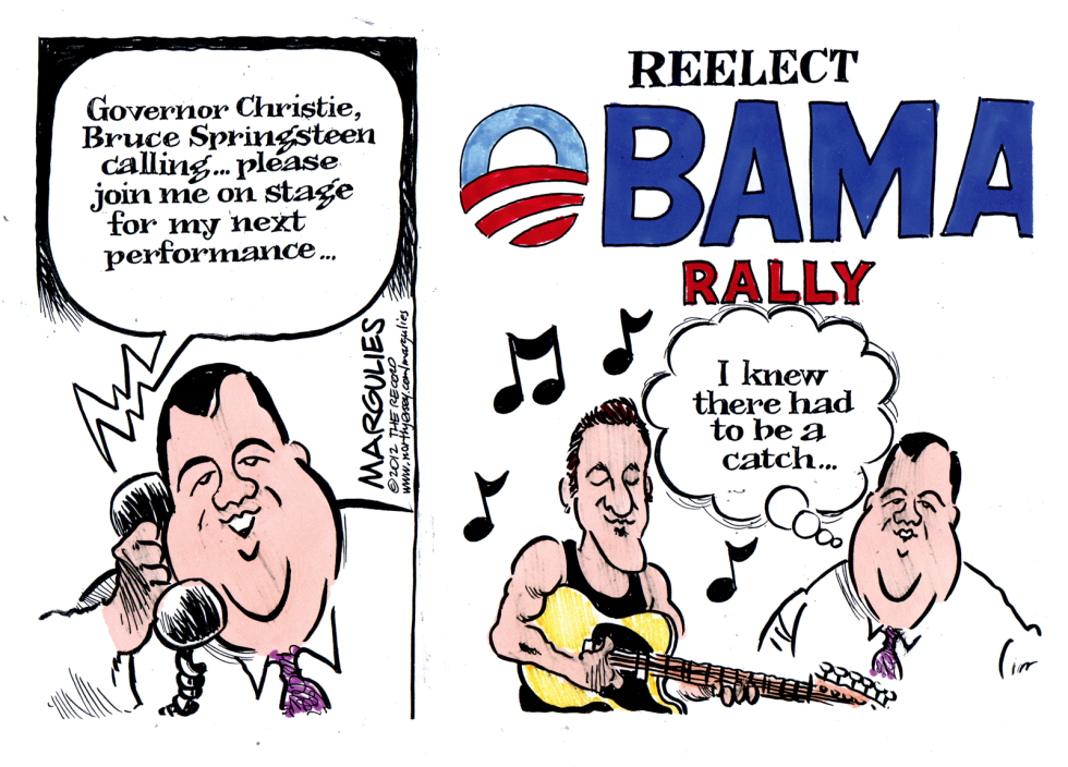 SPINGSTEEN CAMPAIGNS FOR OBAMA  by Jimmy Margulies