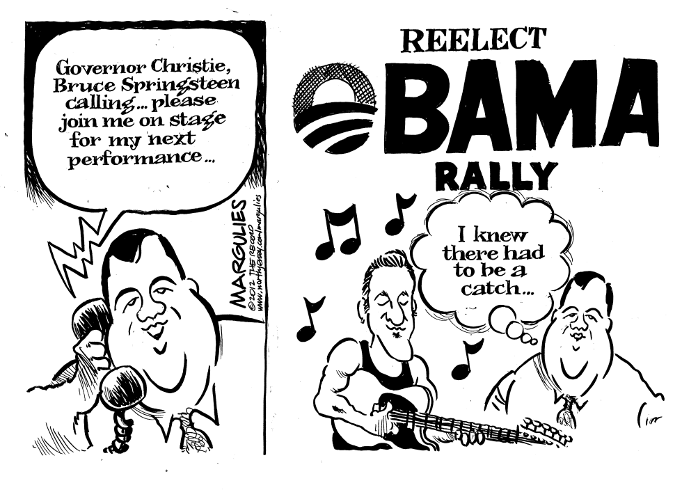 SPRINGSTEEN CAMPAIGNS FOR OBAMA by Jimmy Margulies
