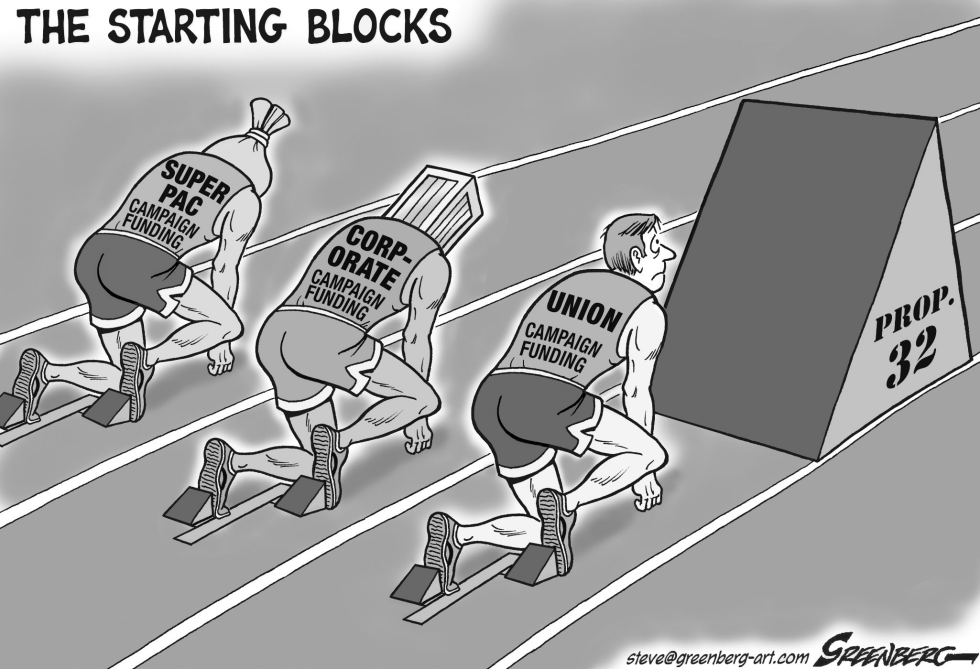 CALIF Prop 32 bw