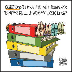 ROMNEY BINDERS by Terry Mosher