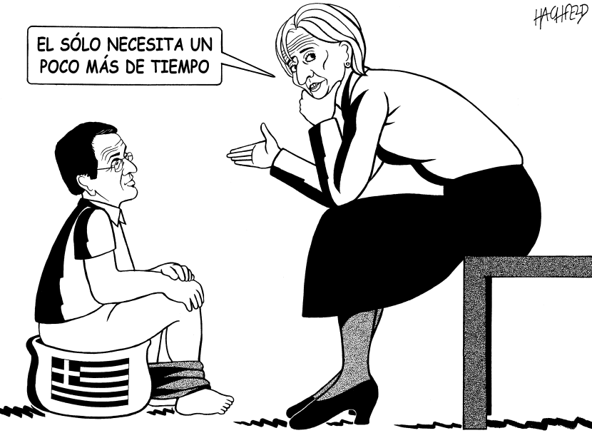 Samaras con Lagarde