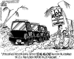 JEB BUSH Y LA AYUDA PARA EL TSUNAMI by Jeff Parker