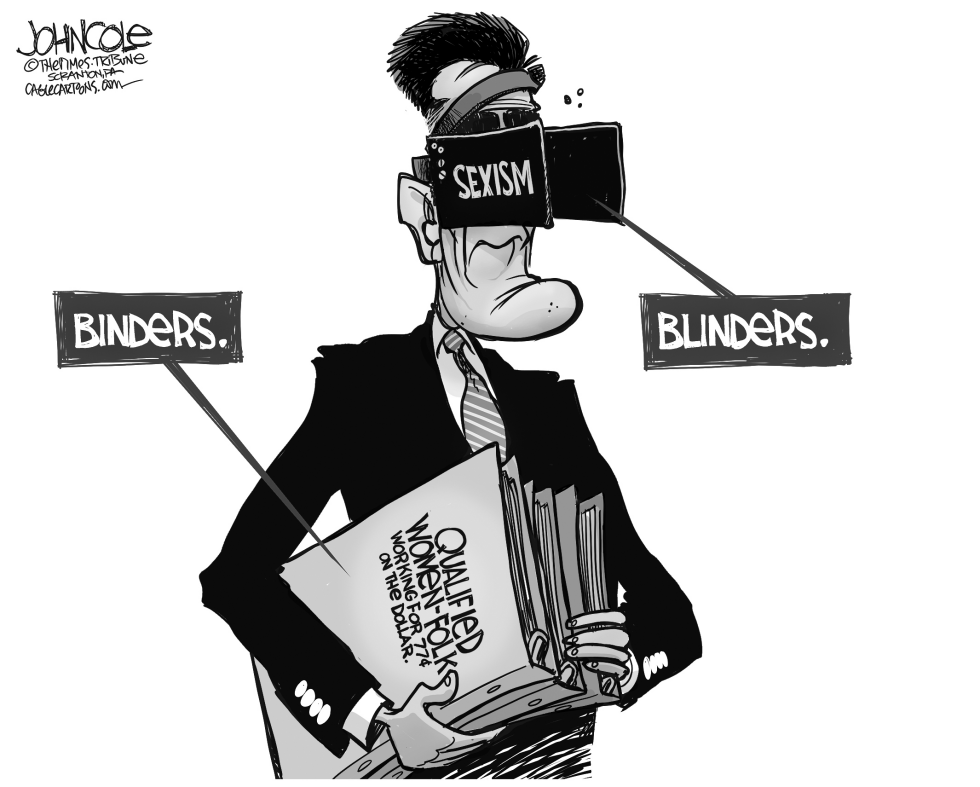 Romney blinders BW