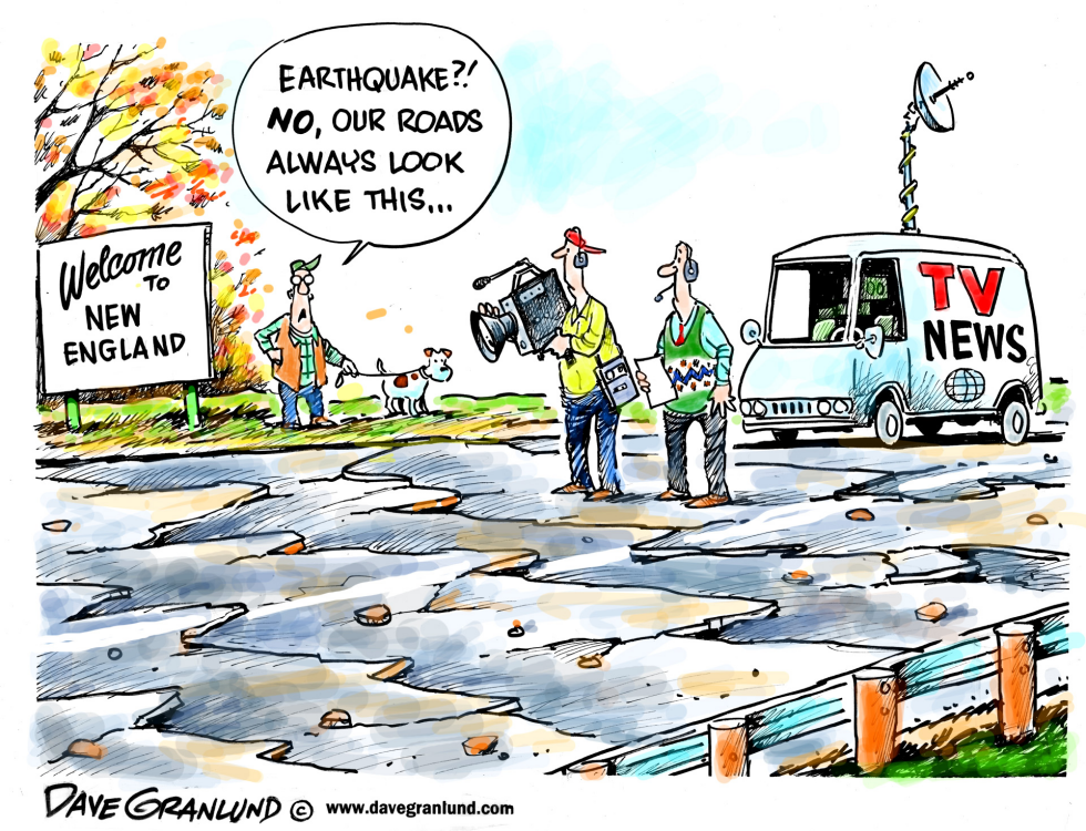  NEW ENGLAND QUAKE by Dave Granlund