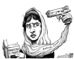PAKISTANI SCHOOLGIRL by Adam Zyglis