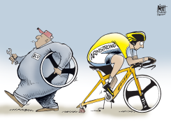 THE END OF LANCE'S RIDE, by Randy Bish
