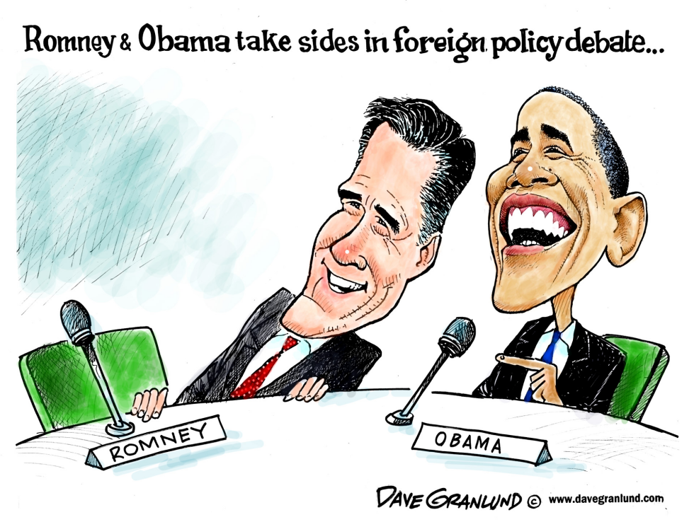  ROMNEY AND OBAMA 3RD DEBATE by Dave Granlund