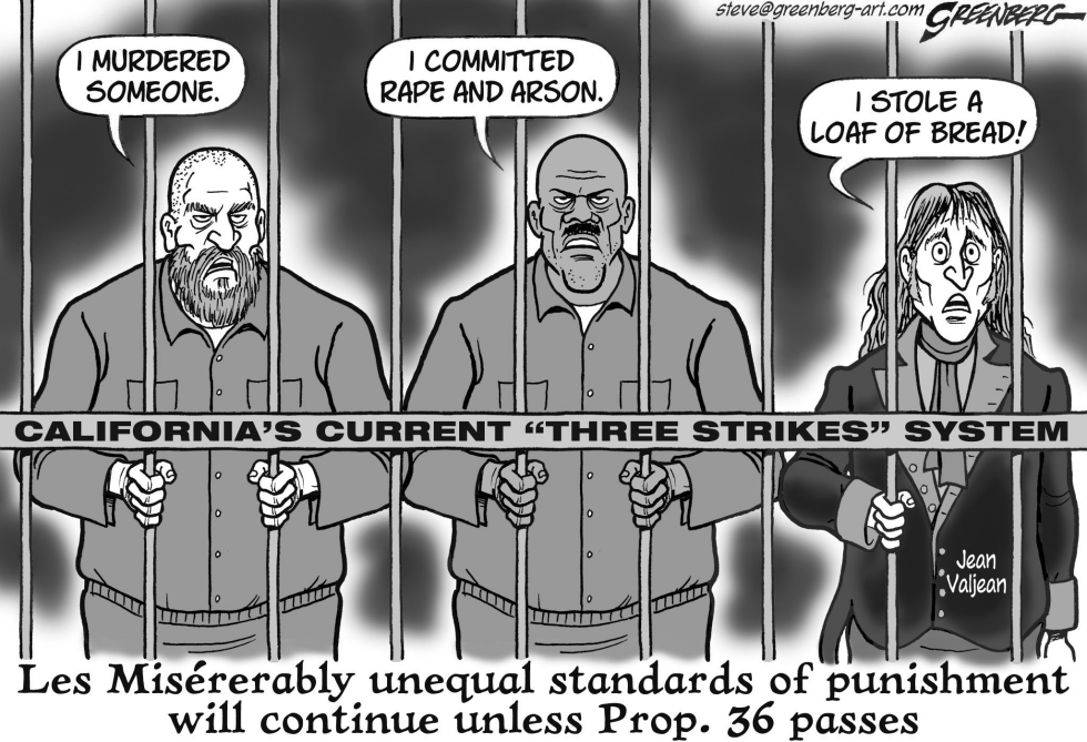 cALIF Prop 36 Three strikes bw