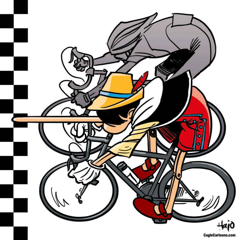 the lying cyclist