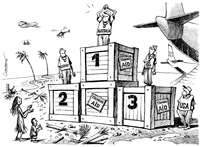 Tsunami money pledged