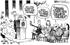 OBAMA'S LIBYAN FASHION by Rick McKee
