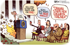 OBAMA'S LIBYAN FASHION  by Rick McKee