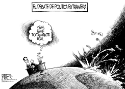DEBATE DE POLITICA EXTRANJERA by Nate Beeler