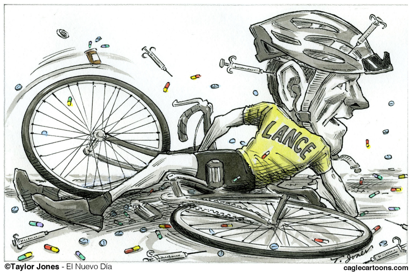 Lance Armstrong eliminado COLOR
