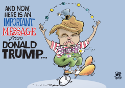 AN ANNOUNCEMENT FROM TRUMP,  by Randy Bish