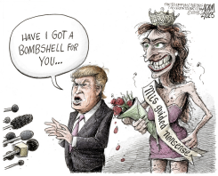 TRUMP'S BOMBSHELL  by Adam Zyglis