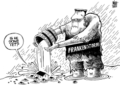 FRANKENSTORM, B/W by Randy Bish