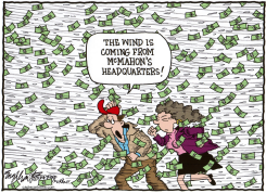 HURRICANE IN CONNECTICUT  by Bob Englehart