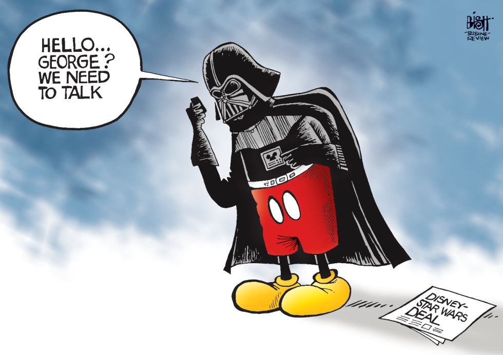 DISNEY BUYS STAR WARS, COLOR