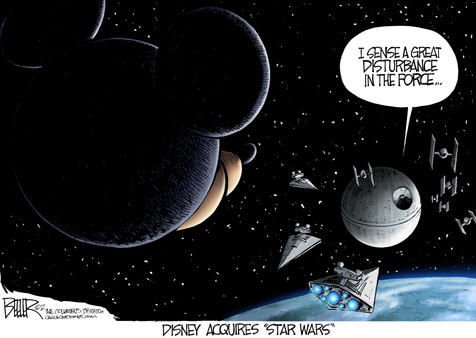  THE DISNEY SIDE OF THE FORCE by Nate Beeler