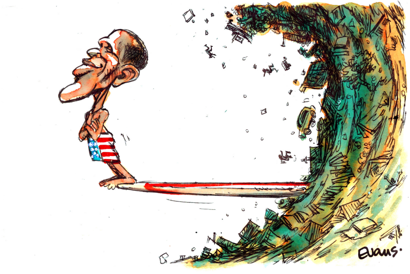 Obama Rides Sally Wave
