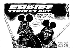 EMPIRE STRIKES OUT by Zapiro