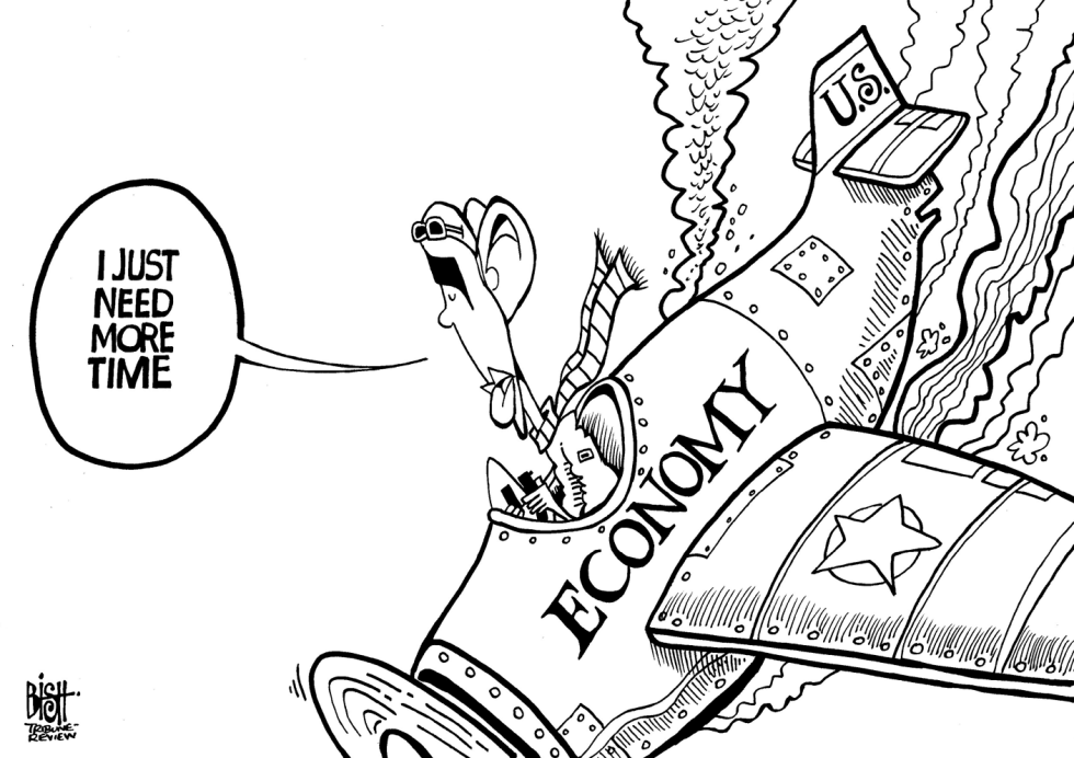 ECONOMY CRASHING, B/W