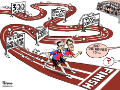 AMERICAN POLL RACE  by Paresh Nath