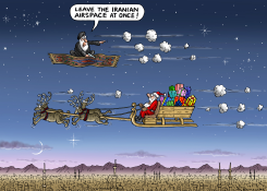 SANTA IN IRAN by Marian Kamensky
