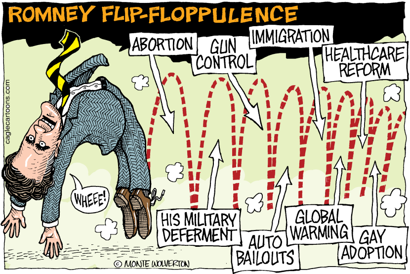 Romney Flip-Floppulence