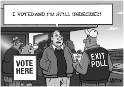 UNDECIDED VOTER IS STILL UNDECIDED AFTER VOTING by R.J. Matson