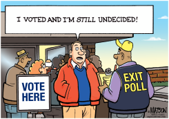 UNDECIDED VOTER IS STILL UNDECIDED AFTER VOTING by R.J. Matson