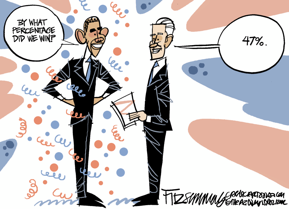  OBAMA WINS by David Fitzsimmons