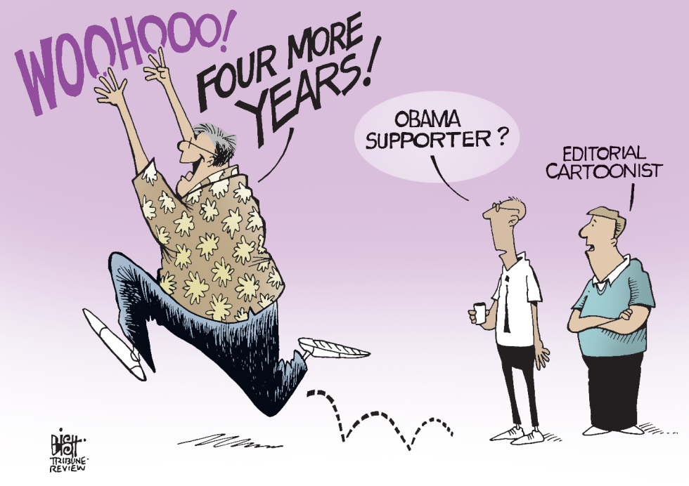 OBAMA WINS, COLOR