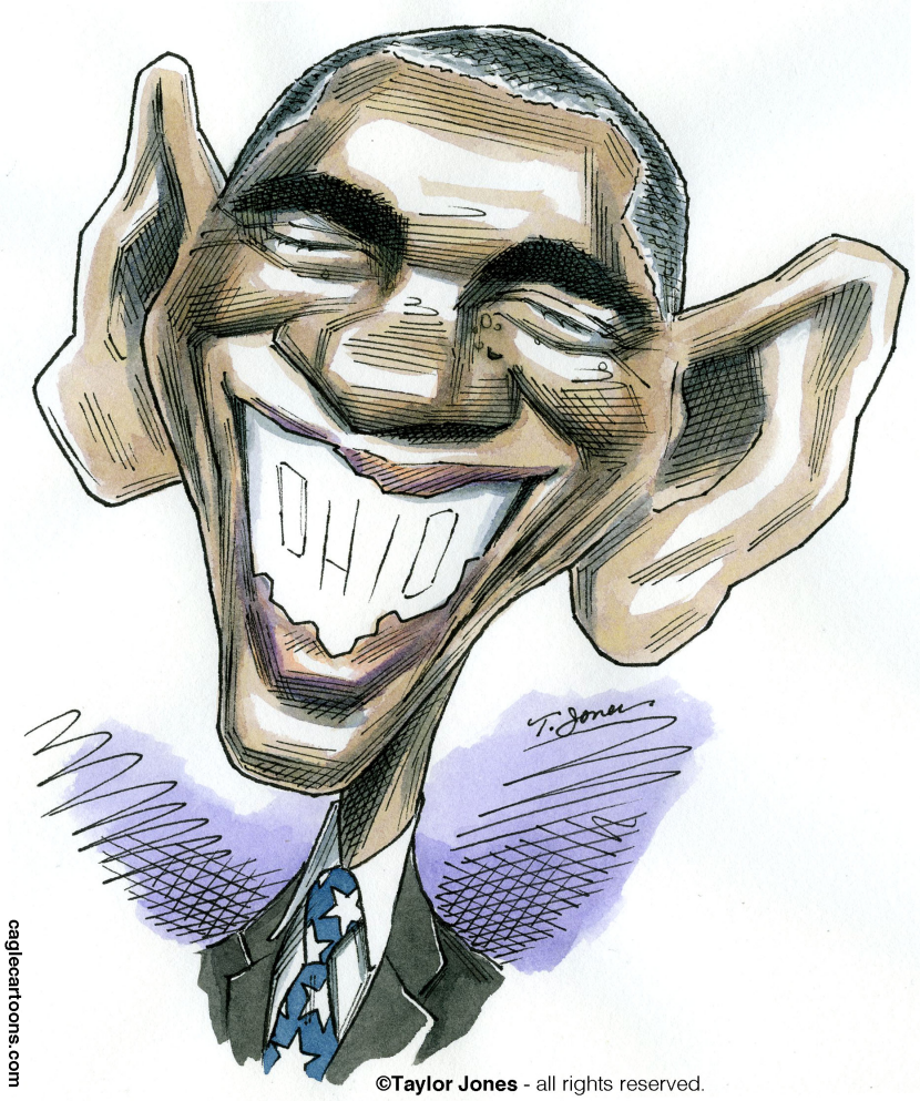Obama sonrisa - COLOR