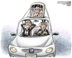 OBAMA RIDES THE BAILOUT TO VICTORY  by Adam Zyglis