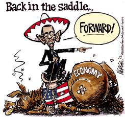 OBAMA BACK by Steve Nease