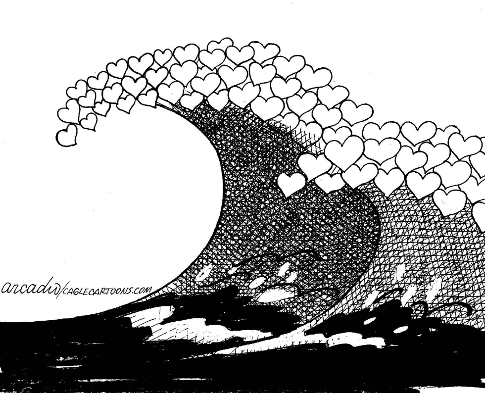 The wave of love